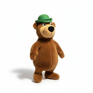 Vintage Yogi Bear Plush Mighty Star 1980 Hanna-Barbera Stuffed Toy